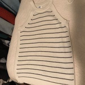 Striped sweater tank